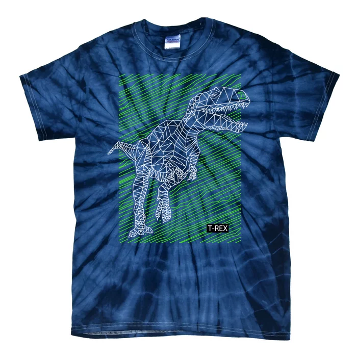 T Rex Illustration Tie-Dye T-Shirt