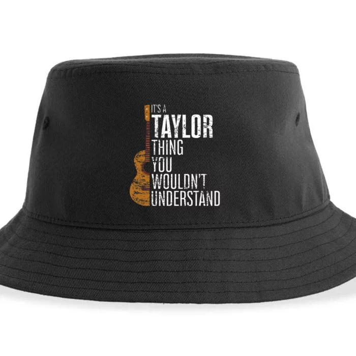 T.aylor Retro It's A T.aylor Thing First name 70's Sustainable Bucket Hat