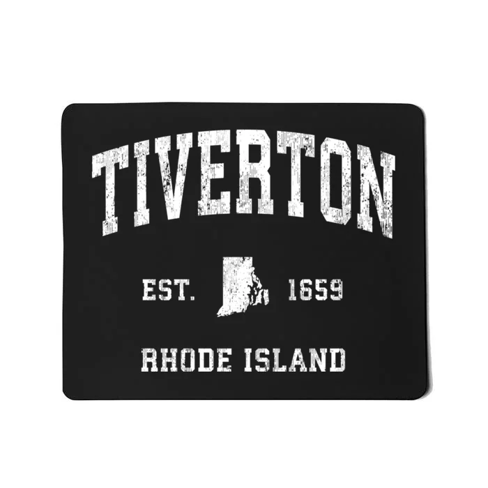 Tiverton Rhode Island Ri Vintage Athletic Sports Design Mousepad