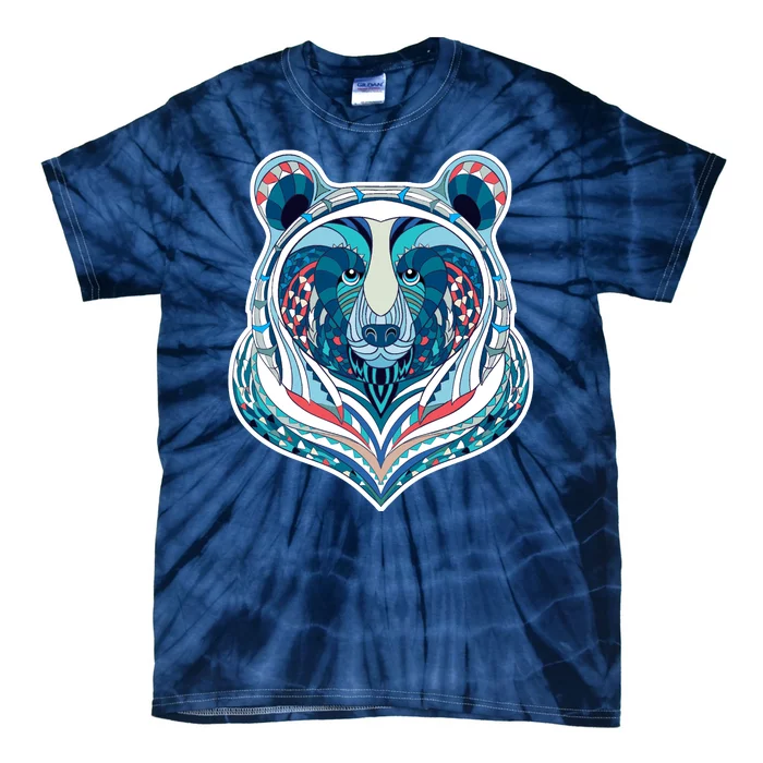 Tribal bear Tie-Dye T-Shirt