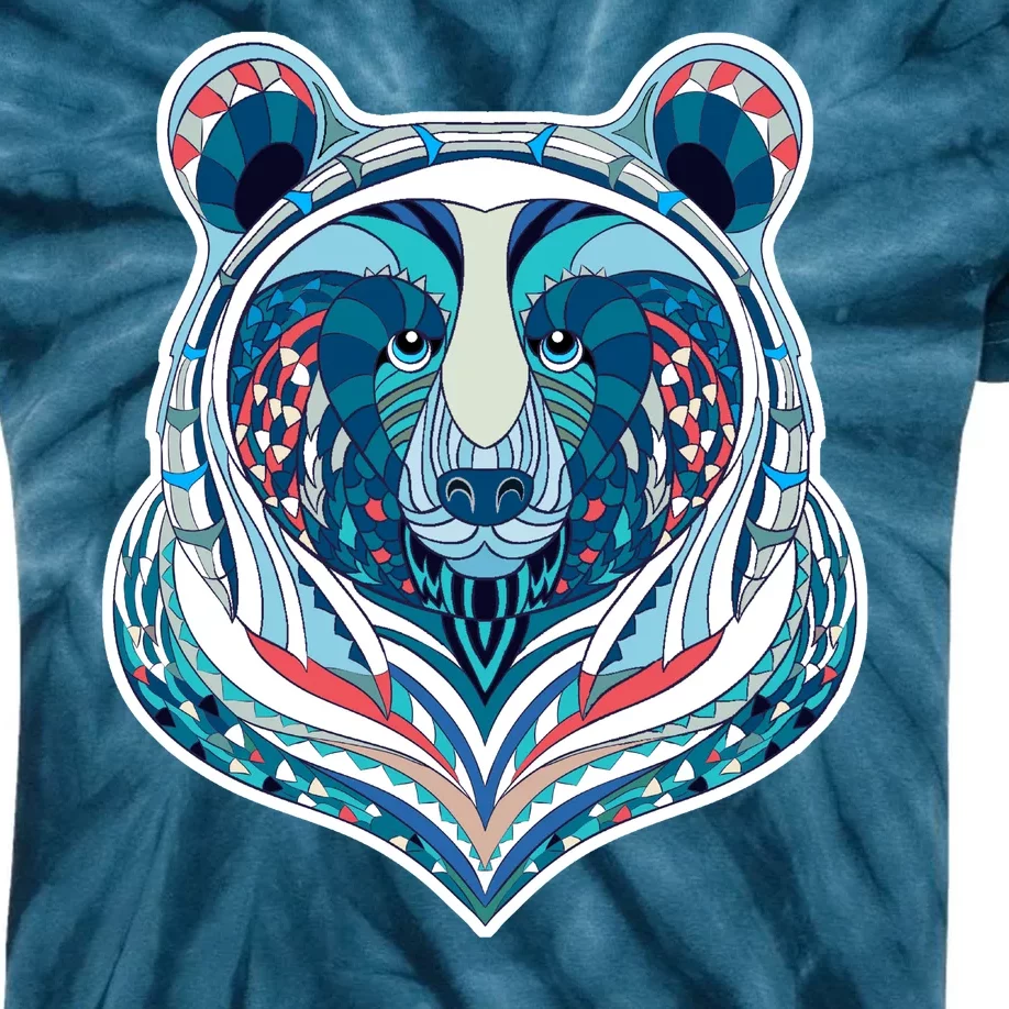 Tribal bear Kids Tie-Dye T-Shirt