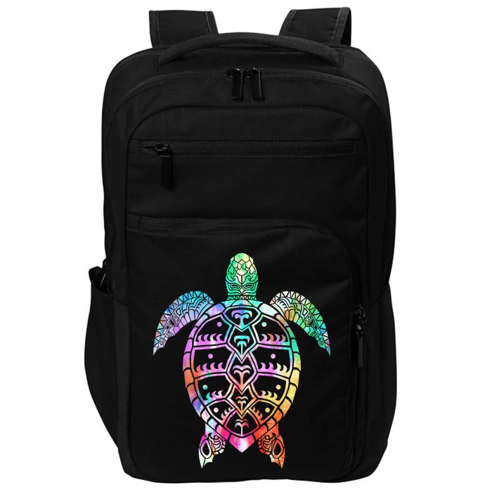 Tribal Colorful Turtle Impact Tech Backpack