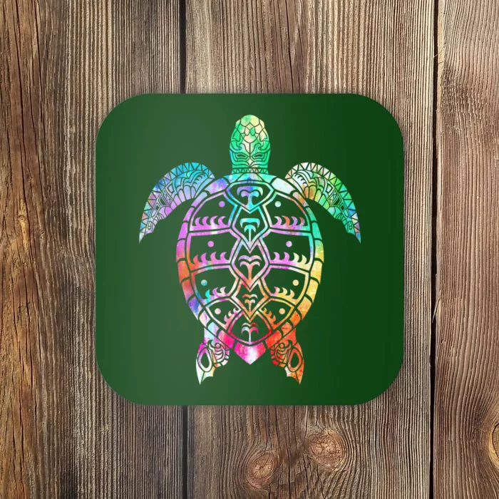 Tribal Colorful Turtle Coaster