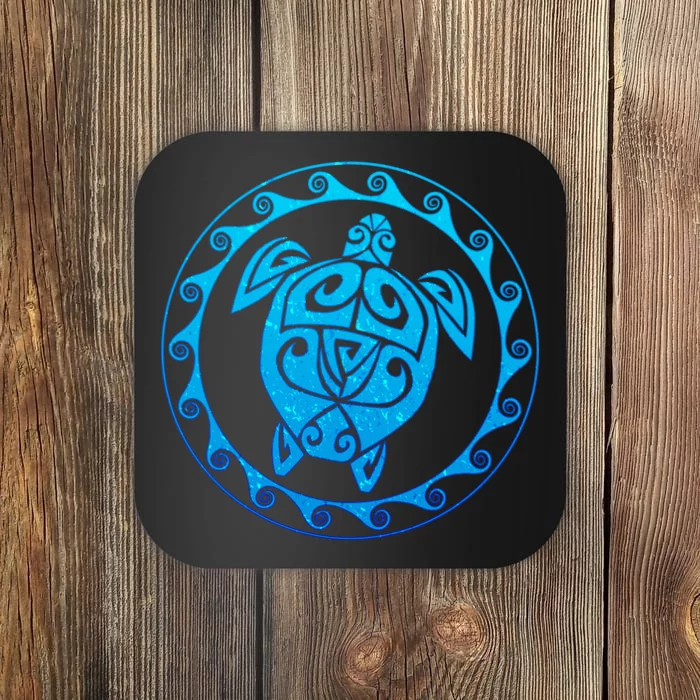 Tribal Sea Turtle Coaster