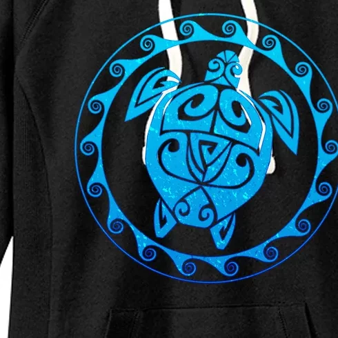 Tribal Sea Turtle Women's Fleece Hoodie