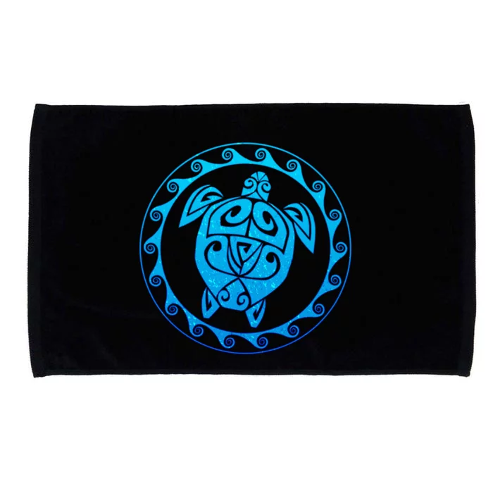 Tribal Sea Turtle Microfiber Hand Towel