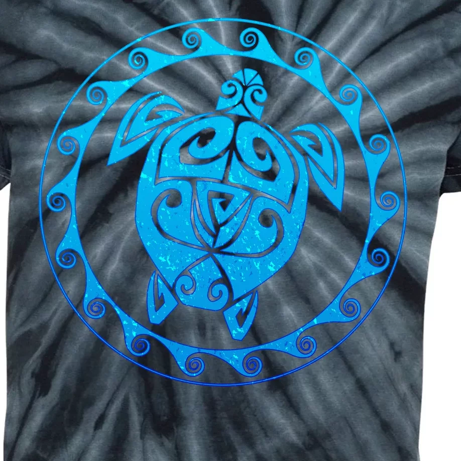 Tribal Sea Turtle Kids Tie-Dye T-Shirt