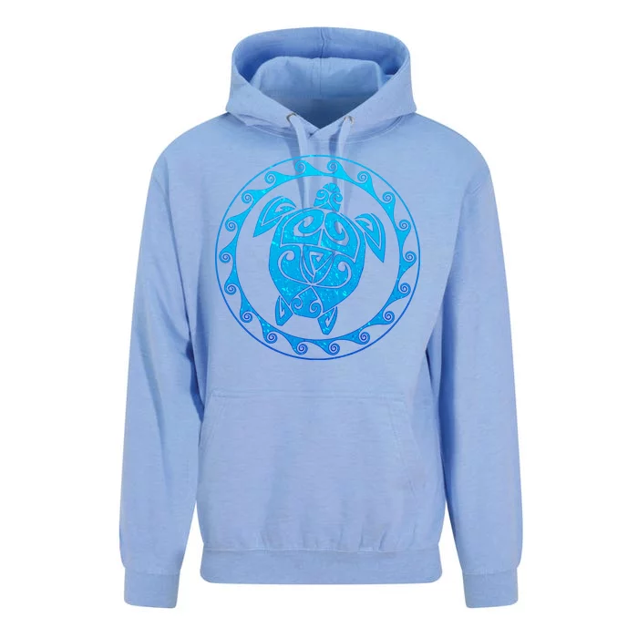 Tribal Sea Turtle Unisex Surf Hoodie