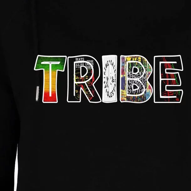 Tribe African Logo Womens Funnel Neck Pullover Hood