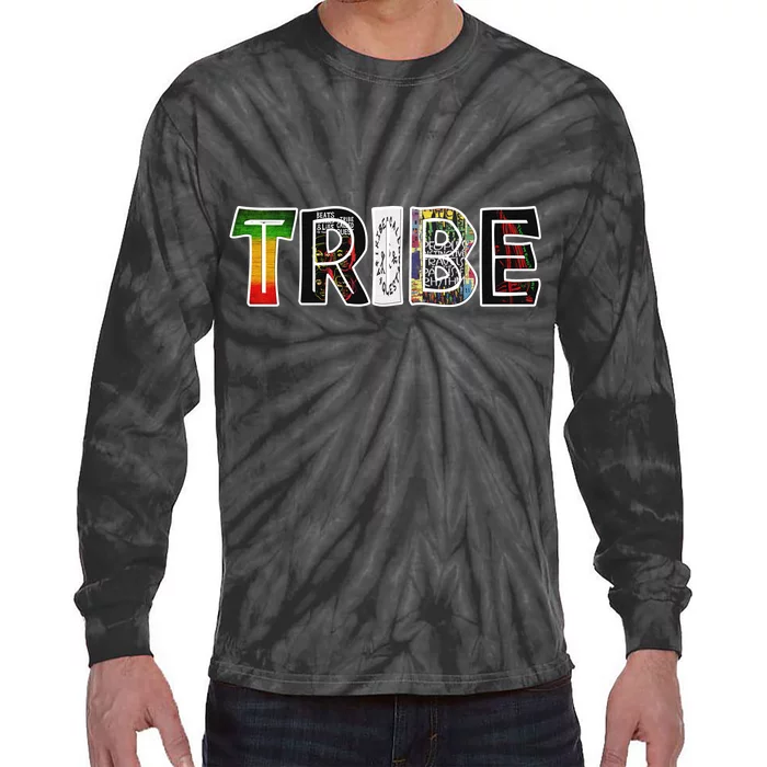 Tribe African Logo Tie-Dye Long Sleeve Shirt