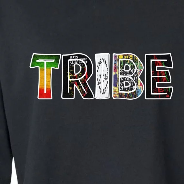 Tribe African Logo Cropped Pullover Crew