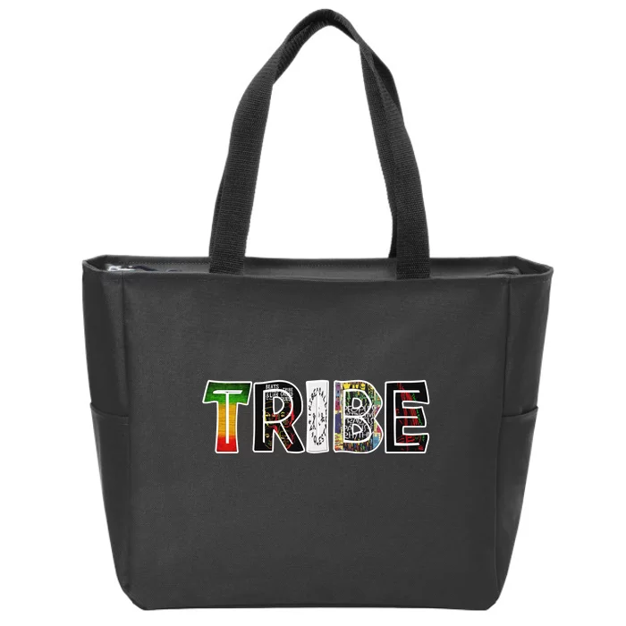 Tribe African Logo Zip Tote Bag