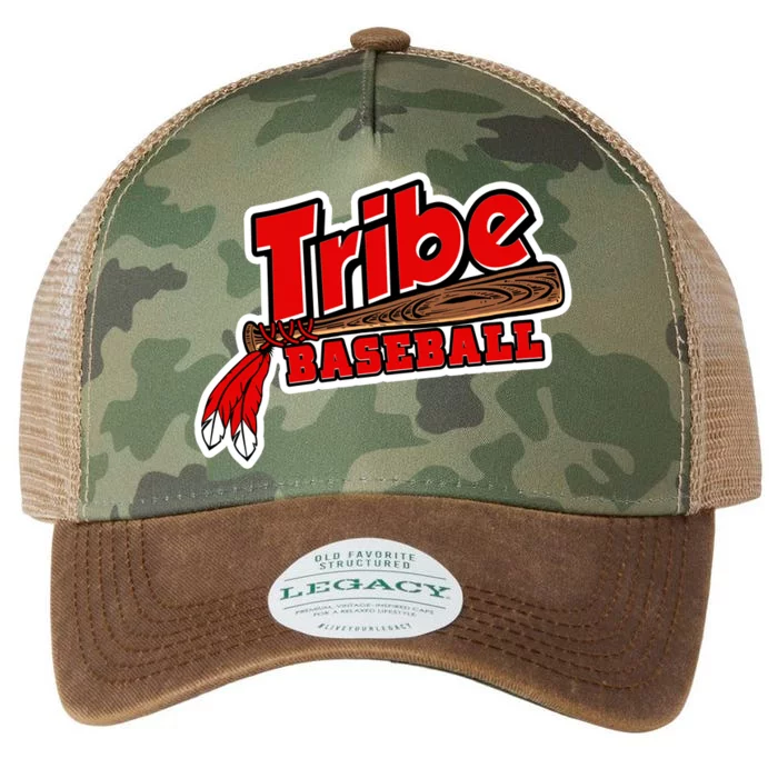 Tribe Baseball Sports Logo Legacy Tie Dye Trucker Hat