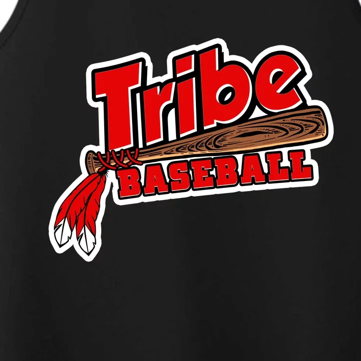 Tribe Baseball Sports Logo Performance Tank