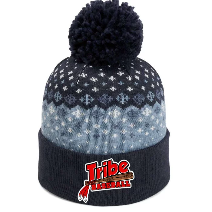 Tribe Baseball Sports Logo The Baniff Cuffed Pom Beanie