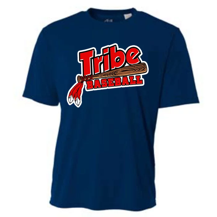 Tribe Baseball Sports Logo Cooling Performance Crew T-Shirt