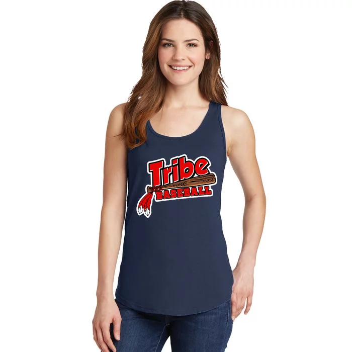 Tribe Baseball Sports Logo Ladies Essential Tank