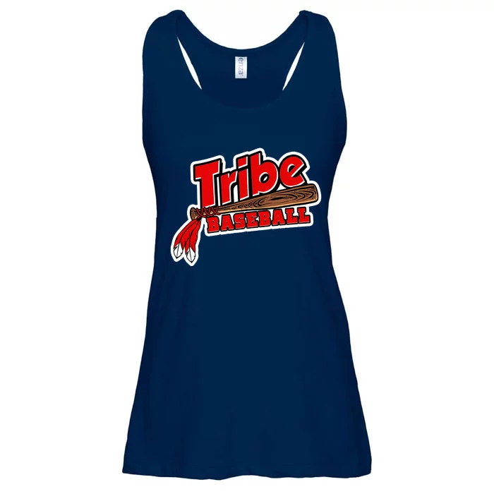 Tribe Baseball Sports Logo Ladies Essential Flowy Tank