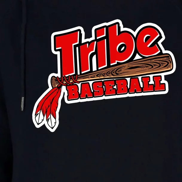 Tribe Baseball Sports Logo Womens Funnel Neck Pullover Hood