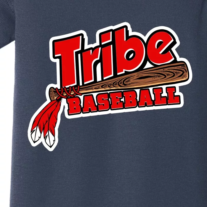 Tribe Baseball Sports Logo Baby Bodysuit