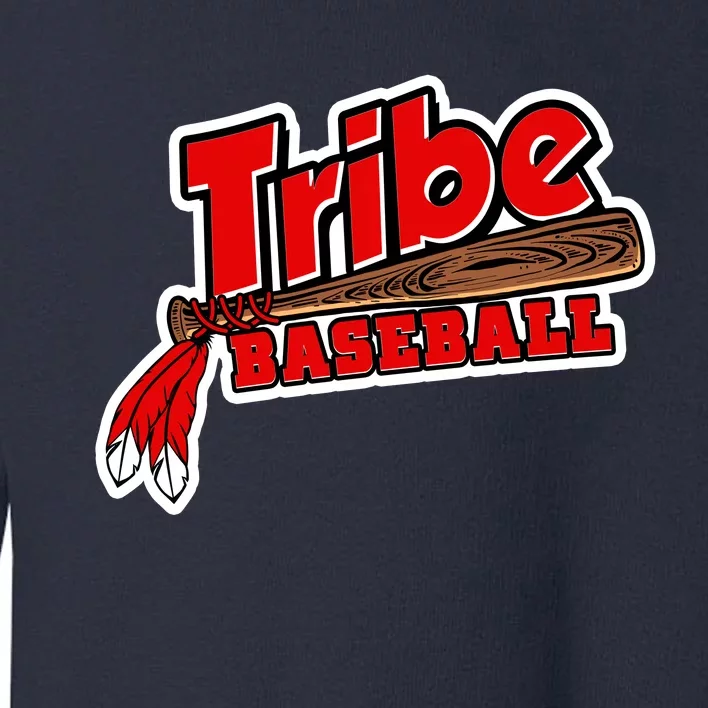 Tribe Baseball Sports Logo Toddler Sweatshirt