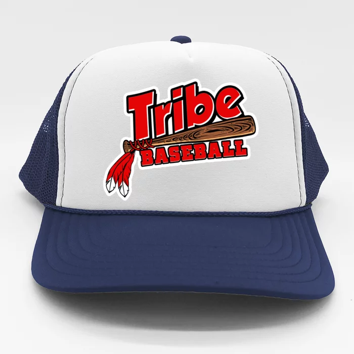 Tribe Baseball Sports Logo Trucker Hat