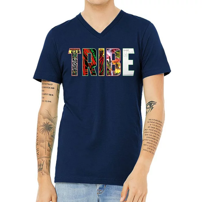 Tribe Music Album Covers V-Neck T-Shirt