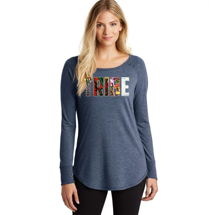 Tribe Music Album Covers Women's Perfect Tri Tunic Long Sleeve Shirt