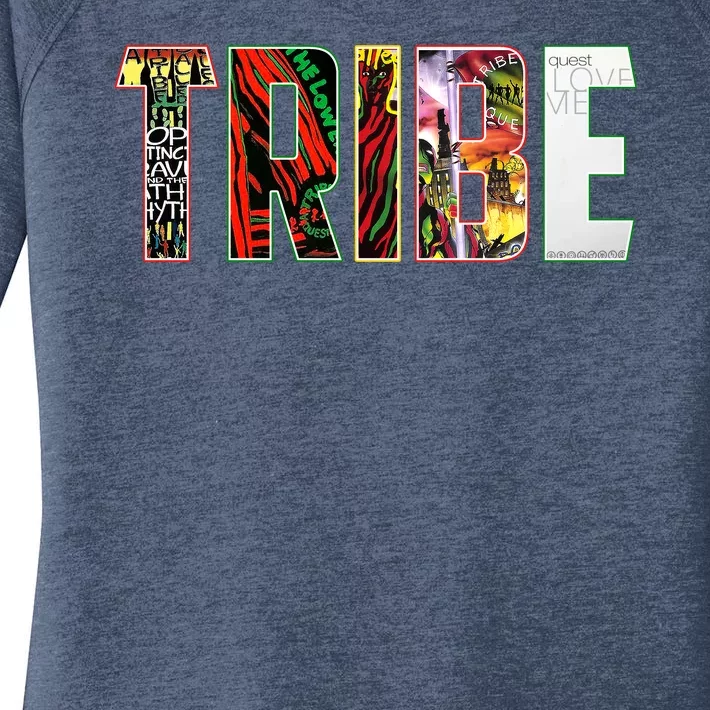 Tribe Music Album Covers Women's Perfect Tri Tunic Long Sleeve Shirt