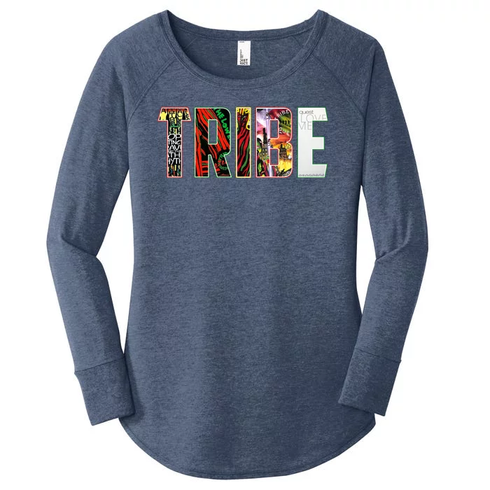 Tribe Music Album Covers Women's Perfect Tri Tunic Long Sleeve Shirt