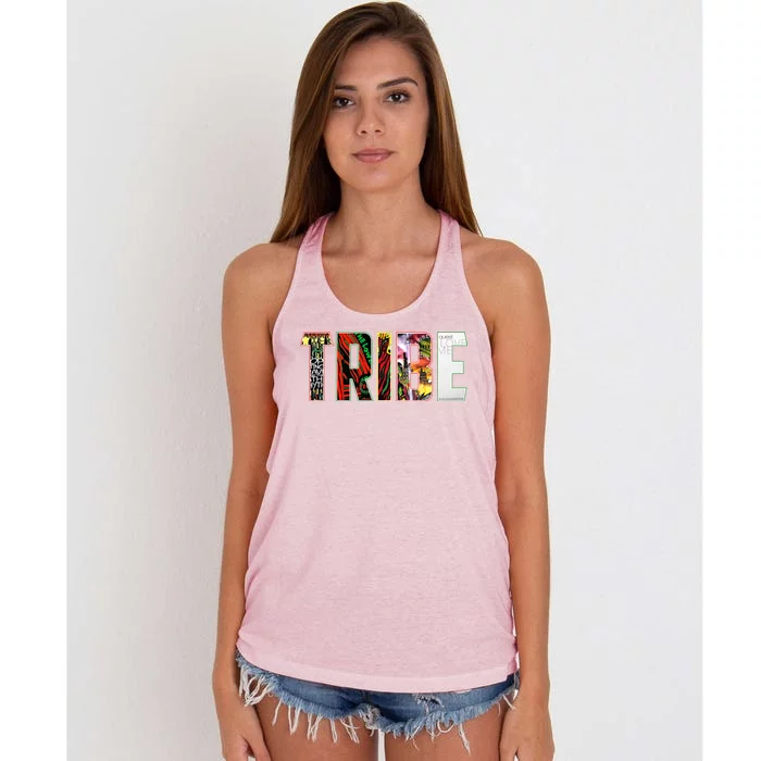 Tribe Music Album Covers Women's Knotted Racerback Tank