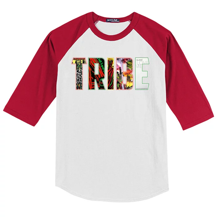 Tribe Music Album Covers Kids Colorblock Raglan Jersey