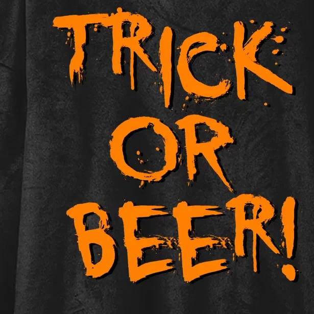 Trick Or Beer Hooded Wearable Blanket