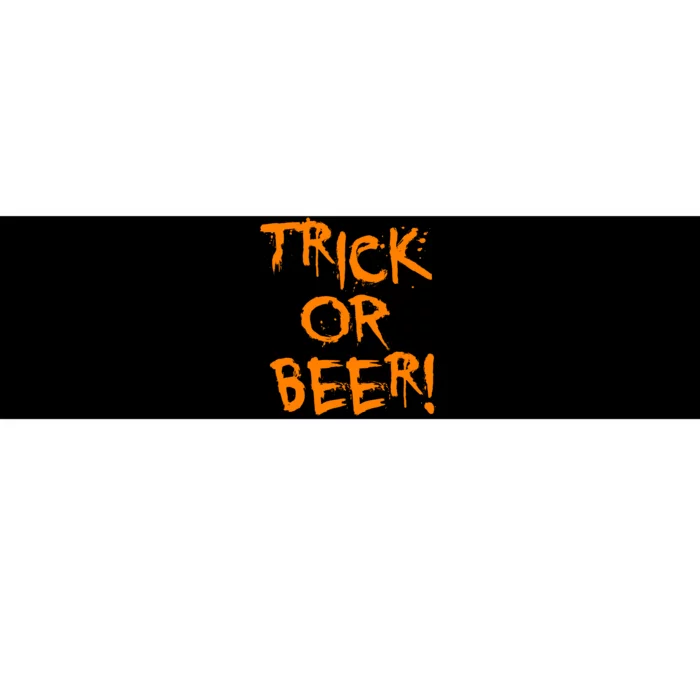 Trick Or Beer Bumper Sticker