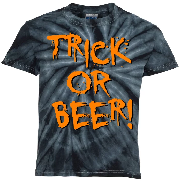 Trick Or Beer Kids Tie-Dye T-Shirt