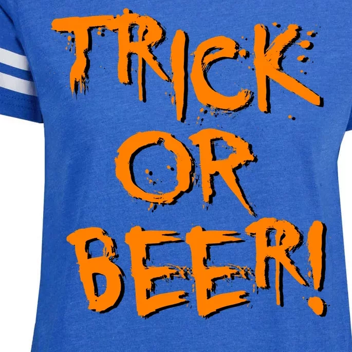 Trick Or Beer Enza Ladies Jersey Football T-Shirt