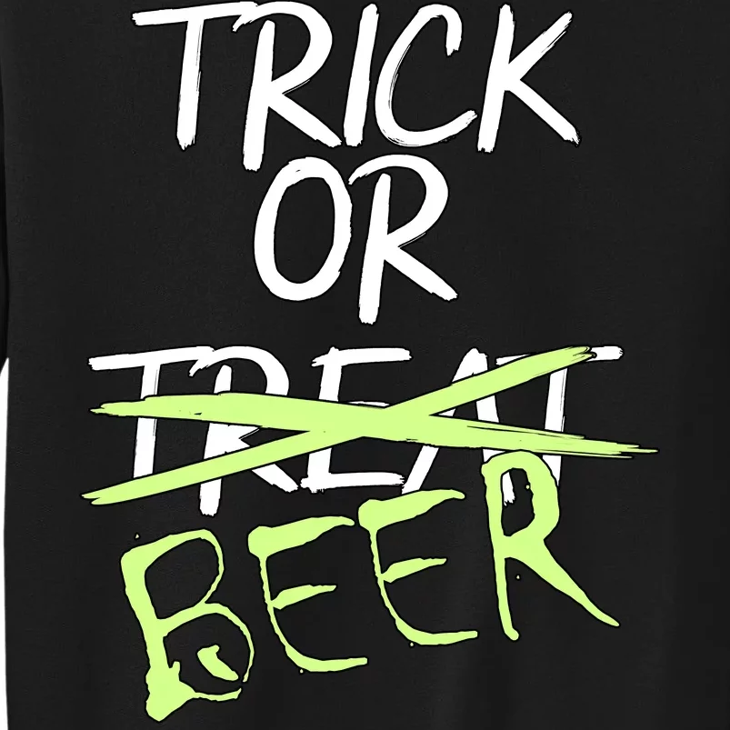 Trick or Beer Funny Halloween Party Sweatshirt