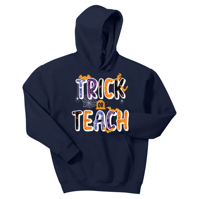 Trick Or Teach Funny Cute Halloween Kids Hoodie