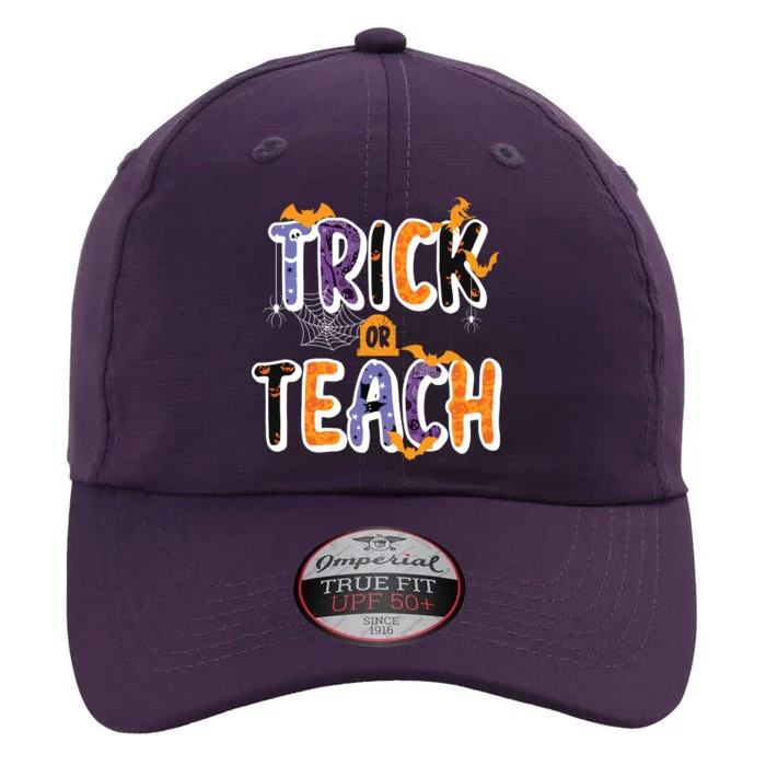 Trick Or Teach Funny Cute Halloween The Original Performance Cap