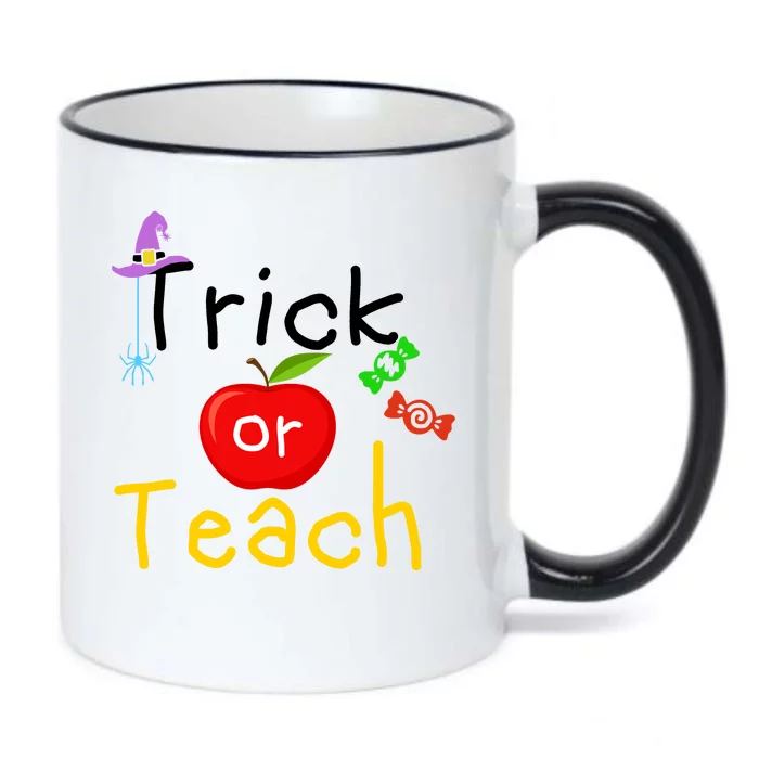 Trick Or Teach Halloween Teacher Black Color Changing Mug