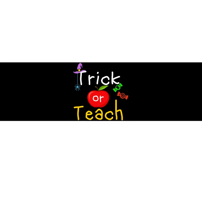 Trick Or Teach Halloween Teacher Bumper Sticker