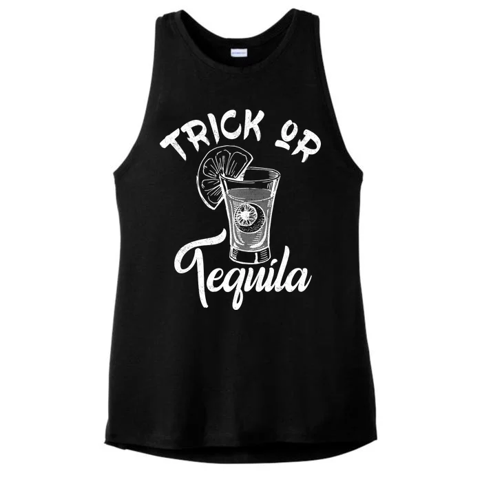 Trick Or Tequila Ladies Tri-Blend Wicking Tank