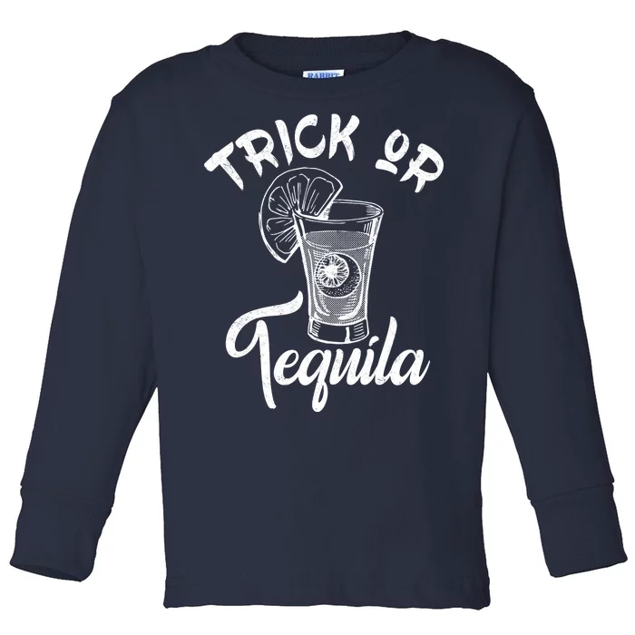 Trick Or Tequila Toddler Long Sleeve Shirt