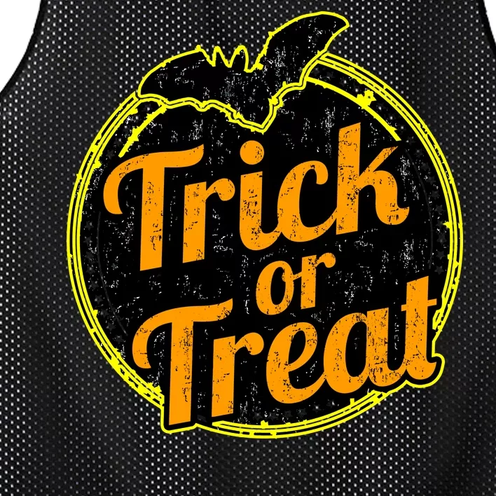 Trick or Treat Bat Logo Mesh Reversible Basketball Jersey Tank