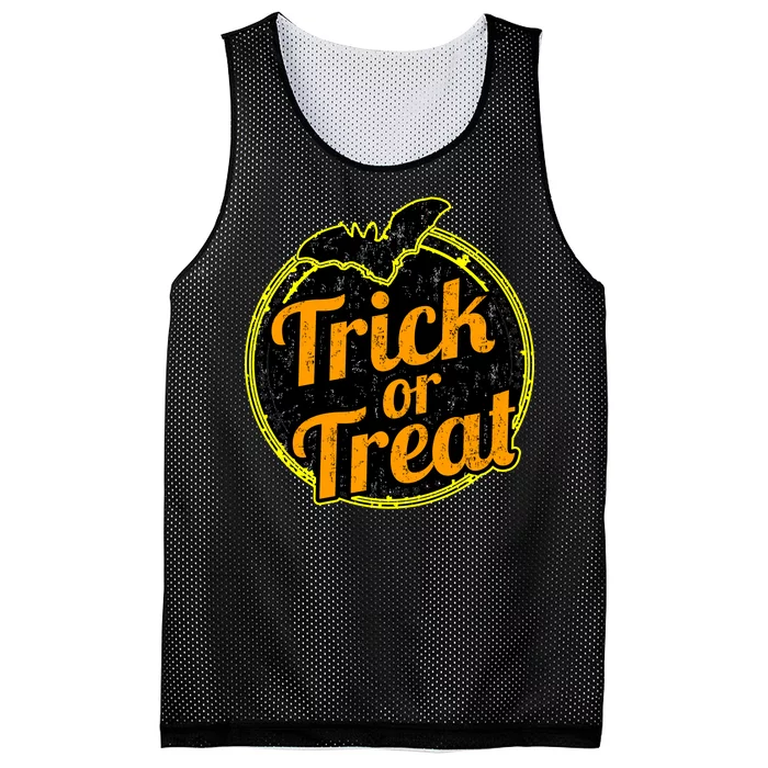 Trick or Treat Bat Logo Mesh Reversible Basketball Jersey Tank