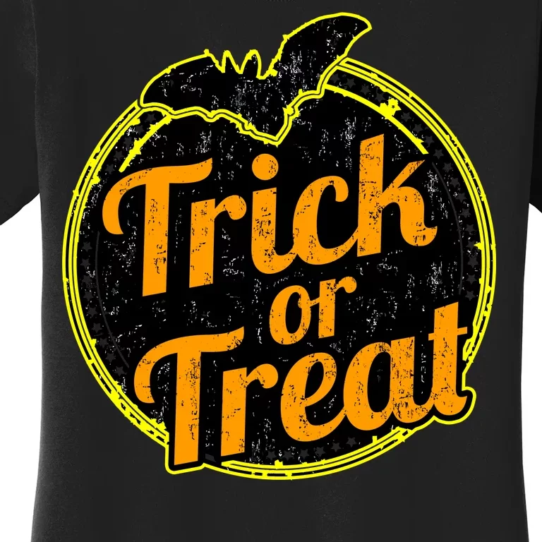 Trick or Treat Bat Logo Women's T-Shirt