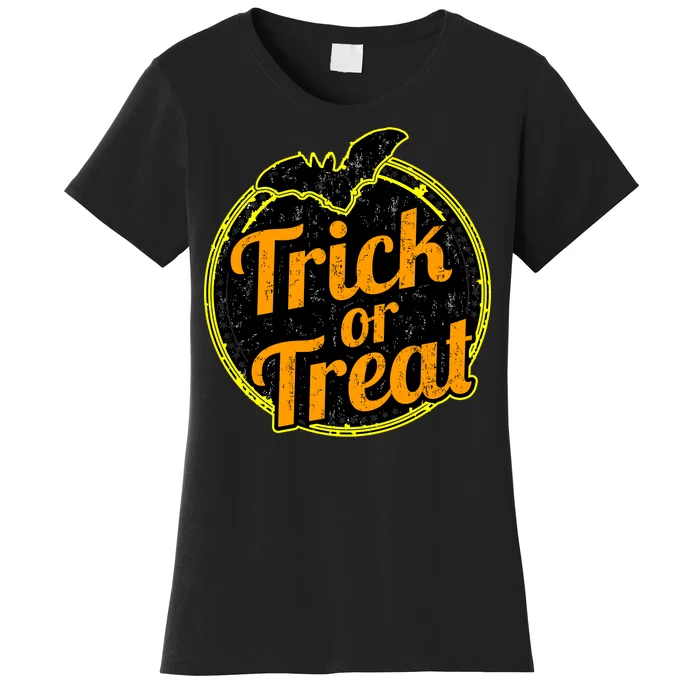 Trick or Treat Bat Logo Women's T-Shirt