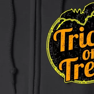 Trick or Treat Bat Logo Full Zip Hoodie