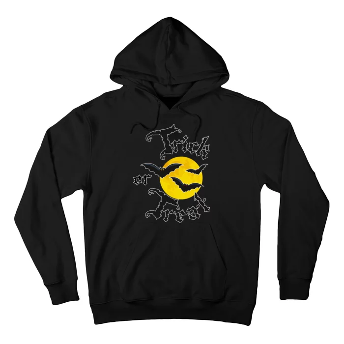 Trick Or Treat Bats Halloween Hoodie