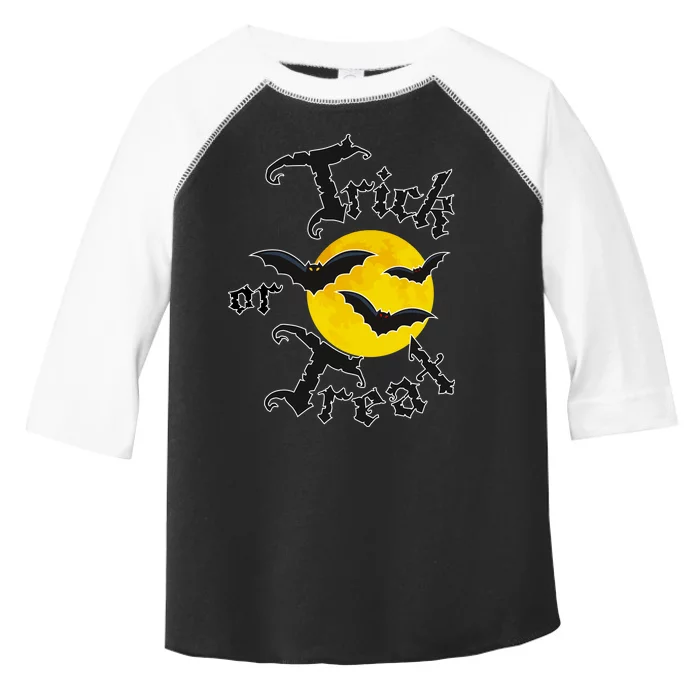 Trick Or Treat Bats Halloween Toddler Fine Jersey T-Shirt